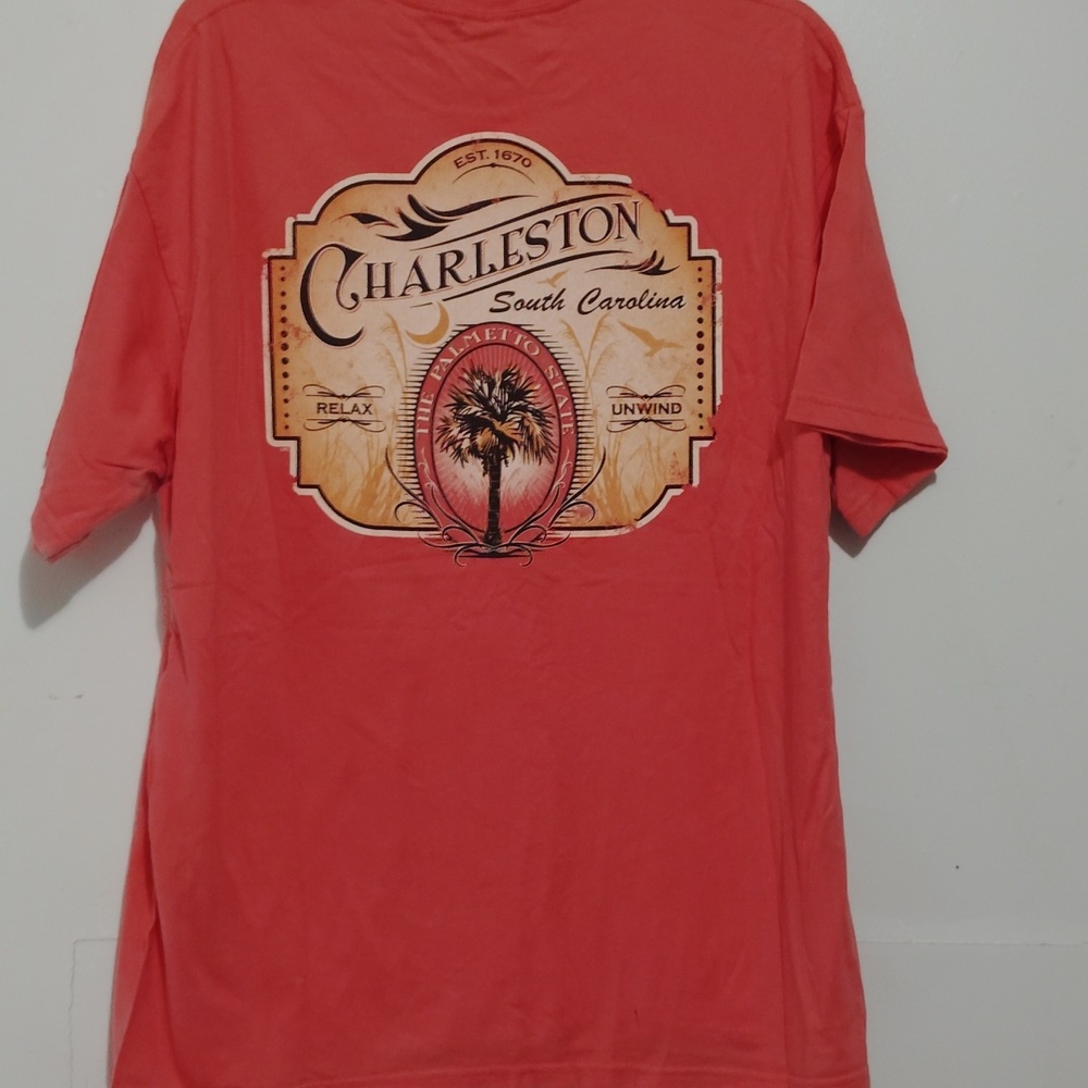 Pink XL Charleston SC Relax & Unwind Palmetto State Graphic Tee